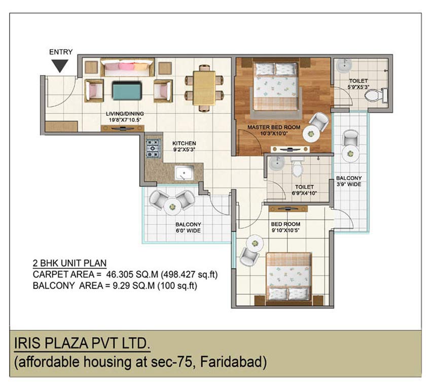 2BHK Unit Plan 2BHK Unit Plan